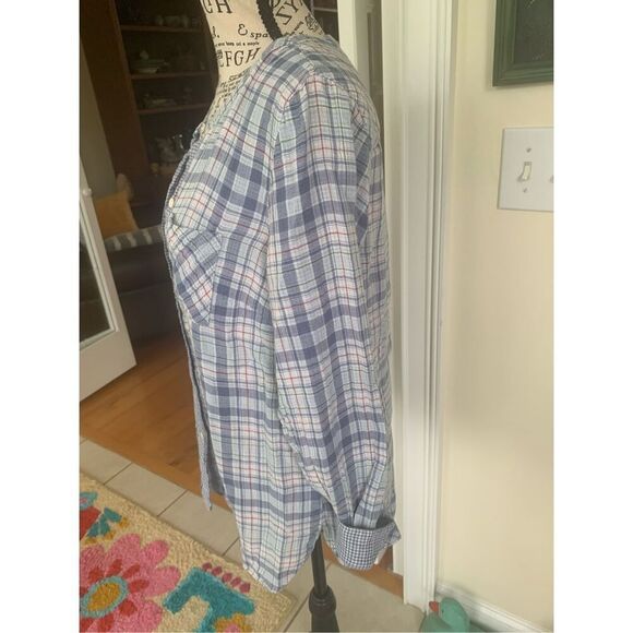 J. Jill ~ S ~ Very Comfortable Plaid Crew-Neck Tunic ~ Seaport Fabric - Picture 6 of 8